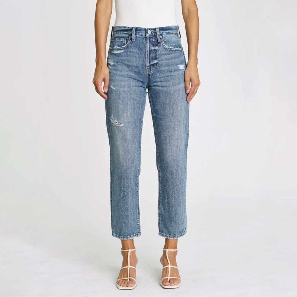 Pistola | Charlie High Rise Classic Straight Leg in Antidote Size 26